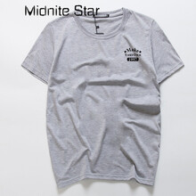Midnite Star 短袖 男士T恤 淺灰色 97 短袖 