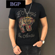BGP 短袖 男士T恤 字母虎頭-短袖 