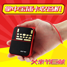 先科（SAST） N-500 音箱/音響 中國(guó)紅(送4G內(nèi)存卡+1468首精選歌曲+歌本)