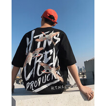 奇鹿（QILU） 五分袖 男士T恤 T951黑 