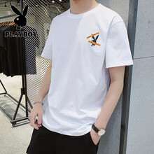 花花公子（PLAYBOY） 短袖 男士T恤 SYPB05 白色 