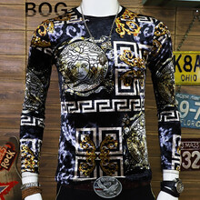 BOG 長袖 男士T恤 Q32118341花色 XL，4XL，5XL，L，M