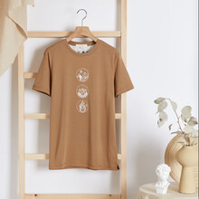 Actshine 短袖 男士T恤 淺黃 