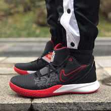 耐克（NIKE）籃球鞋AO4438-016/黑-紅 前掌zoom氣墊 42