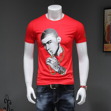 花花公子（PLAYBOY ESTABLISHED 1953） 短袖 男士T恤 1956紅色 