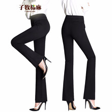 子牧棉麻  直筒褲 女 長(zhǎng)褲 休閑褲