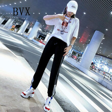 BVX 自然腰 蘿卜褲 女 長褲 休閑褲