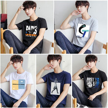 KLBZHE 短袖 男士T恤 斜塔黑+GT灰+POI白+無(wú)頭人藍+JU黑 