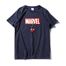 AOWOFS 短袖 男士T恤 蜘蛛俠MARVEL(藏青) 