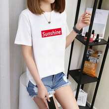 時(shí)尚印花短袖，微胖女生的福音