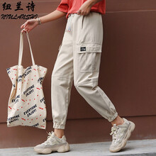 紐蘭詩(shī)（NIULANSHI） 高腰 工裝褲 女 長(cháng)褲 休閑褲