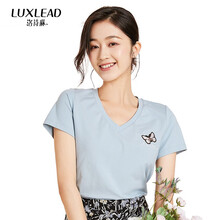 洛詩琳（LUXLEAD） 口袋，貼布 短袖 T恤 女 圓領(lǐng)