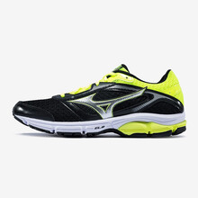 美津濃（MIZUNO）跑步鞋黑/銀/熒光黃 40，41，42