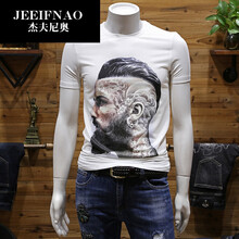 杰夫尼奧（JEEIFNAO） 短袖 男士T恤 白色 