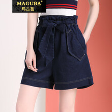瑪古芭（MAGUBA）  直筒褲 女 短褲 牛仔褲