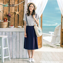 茵曼（INMAN）  條紋 連衣裙