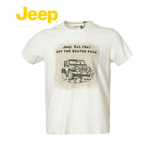 Jeep 短袖 男士T恤 白色A2 