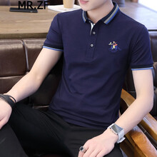 MR.ZF 短袖 男士T恤 深藍色 