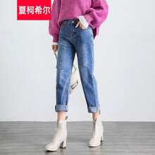 時(shí)髦破洞牛仔褲，穿出青春活力范