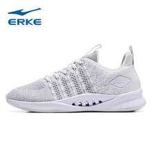 鴻星爾克（ERKE）跑步鞋正白/亮銀 