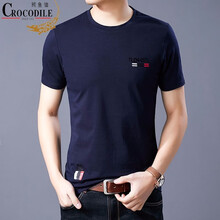鱷魚恤（CROCODILE） 短袖 男士T恤 深藍色 