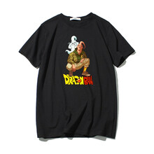 低調的依戀 短袖 男士T恤 黑色黃字魔人 