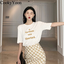 CookyYoon 格子 立體裁剪 連衣裙