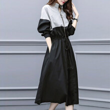 性感長(cháng)袖連衣裙，打造優(yōu)雅小仙女