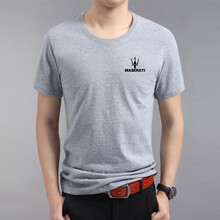 K L B ZHE 短袖 男士T恤 小叉子灰色 S，XL，4XL，5XL，L，XXL，XXXL，M