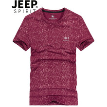 Jeep 短袖 男士T恤 1012紅色 