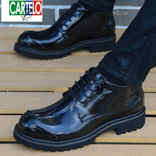 卡帝樂(lè )鱷魚(yú)（CARTELO）男士95216黑色增高版 38