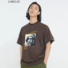 樂戈（LOHRGLER） 短袖 男士T恤 栗色 