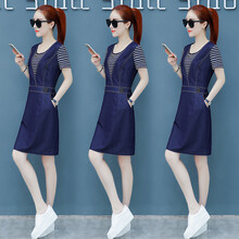 告別平庸，條紋連衣裙秀氣質(zhì)