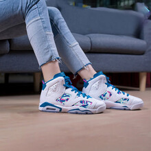 耐克（NIKE）籃球鞋扎染油畫花卉543390-153 