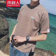南極人（Nanjiren） 長(zhǎng)袖 男士T恤 杏色 