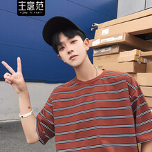 主意范（ZHUYIFAN） 短袖 男士T恤 棕色 