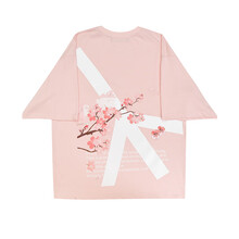 allseeingeye 五分袖 男士T恤 粉紅色 