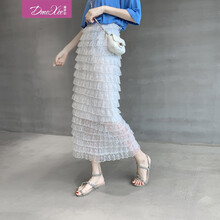 高腰半身裙，打造甜美少女風