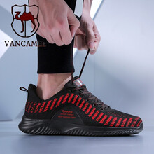 西域駱駝（VANCAMEL）男士9601黑紅 41