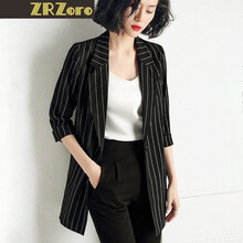 氣質(zhì)西服長(zhǎng)款長(zhǎng)袖修身