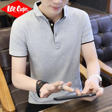 Lee Cooper 短袖 男士T恤 501灰黑 