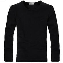 其他品牌 長(zhǎng)袖 男士T恤 圓領(lǐng)  黑色（不加絨） XL，L，M，XXL