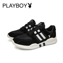 花花公子（PLAYBOY）男士黑色 男款 41