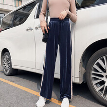 百搭條紋闊腿褲，打造優(yōu)雅小身材