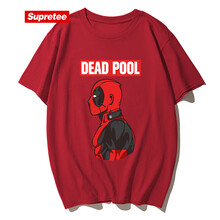 supretee 短袖 男士T恤 酒紅色死侍 