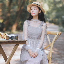 復古吊帶裙，打造甜美女神