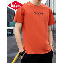 Lee Cooper 短袖 男士T恤 磚紅色 