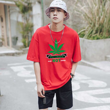 萌朵麗啦 短袖 男士T恤 WD0032紅色 