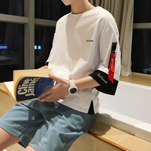 古萊登（GODLIKE） 短袖 男士T恤 白色 S，XL，4XL，5XL，L，M，XXL，XXXL