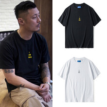 窈蕊黛 短袖 男士T恤 6002#黑色 